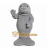 Gray Seal Mascot Costume with Custom Logo Gray Seal Mascot Costume with Custom Logo