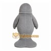 Gray Seal Mascot Costume with Custom Logo Gray Seal Mascot Costume with Custom Logo