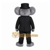 Black Koala Mascot Costume with Custom Logo Black Koala Mascot Costume with Custom Logo