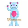 Blue Bear Mascot Costume with Custom Logo Blue Bear Mascot Costume with Custom Logo