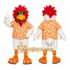 White Bird Mascot Costume with Custom Logo White Bird Mascot Costume with Custom Logo