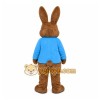 Brown Rabbit Mascot Costume with Custom Logo Brown Rabbit Mascot Costume with Custom Logo