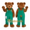 Brown Bear Mascot Costume with Custom Logo Brown Bear Mascot Costume with Custom Logo