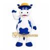 White Cow Mascot Costume with Custom Logo White Cow Mascot Costume with Custom Logo