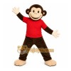 Brown Monkey Mascot Costume with Custom Logo Brown Monkey Mascot Costume with Custom Logo