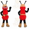 Red Ant Mascot Costume with Custom Logo