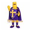 Purple Knight Mascot Costume with Custom Logo Purple Knight Mascot Costume with Custom Logo