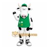 White Cow Mascot Costume with Custom Logo White Cow Mascot Costume with Custom Logo