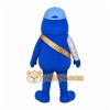 Blue Alien Mascot Costume with Custom Logo Blue Alien Mascot Costume with Custom Logo