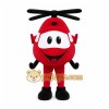 Red Helicopter Mascot Costume with Custom Logo Red Helicopter Mascot Costume with Custom Logo