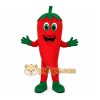 Red Chili Pepper Mascot Costume with Custom Logo Red Chili Pepper Mascot Costume with Custom Logo
