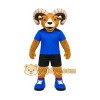 Brown Ram Mascot Costume with Custom Logo Brown Ram Mascot Costume with Custom Logo