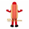 Red Hotdog Mascot Costume with Custom Logo Red Hotdog Mascot Costume with Custom Logo