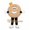 Beige Cookie Mascot Costume with Custom Logo Beige Cookie Mascot Costume with Custom Logo