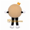 Beige Cookie Mascot Costume with Custom Logo Beige Cookie Mascot Costume with Custom Logo