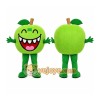 Green Apple Mascot Costume with Custom Logo Green Apple Mascot Costume with Custom Logo