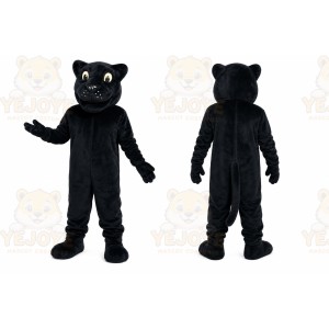 Black Panther Mascot Costume with Custom Logo