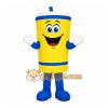 Yellow Drink Mascot Costume with Custom Logo Yellow Drink Mascot Costume with Custom Logo