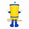 Yellow Drink Mascot Costume with Custom Logo Yellow Drink Mascot Costume with Custom Logo