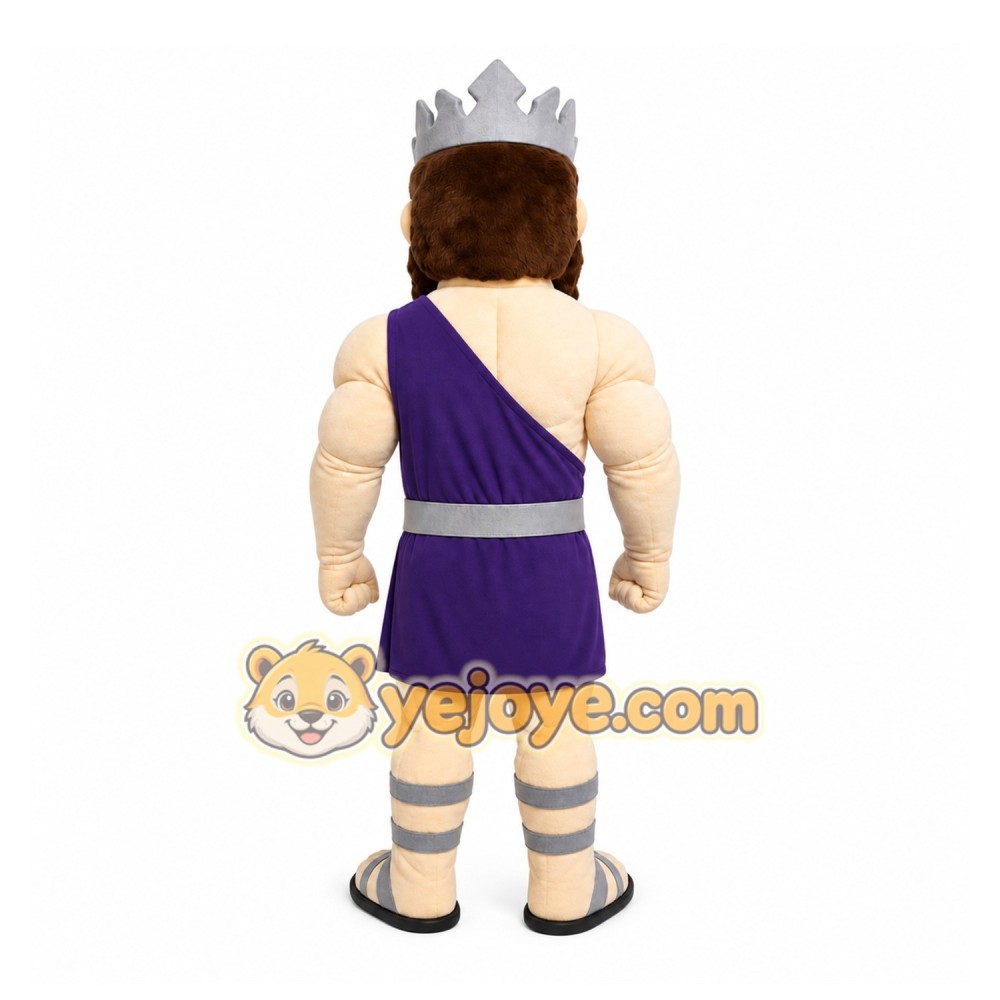 Sea King with Trident Mascot Costume with Custom Logo Sea King with Trident Mascot Costume with Custom Logo