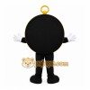Black Compass Mascot Costume with Custom Logo
