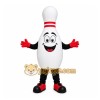 White Bowling Pin Mascot Costume with Custom Logo White Bowling Pin Mascot Costume with Custom Logo