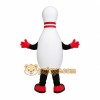White Bowling Pin Mascot Costume with Custom Logo White Bowling Pin Mascot Costume with Custom Logo