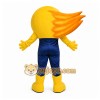 Yellow Comet Mascot Costume with Custom Logo Yellow Comet Mascot Costume with Custom Logo
