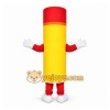 Yellow Candle Mascot Costume with Custom Logo Yellow Candle Mascot Costume with Custom Logo