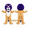 Tan Lion Mascot Costume with Custom Logo Tan Lion Mascot Costume with Custom Logo