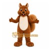 Brown Squirrel Mascot Costume with Custom Logo Brown Squirrel Mascot Costume with Custom Logo