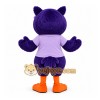 Purple Owl Mascot Costume with Custom Logo Purple Owl Mascot Costume with Custom Logo