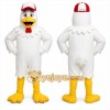 White Chicken Mascot Costume with Custom Logo White Chicken Mascot Costume with Custom Logo