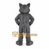 Gray Wolf Mascot Costume with Custom Logo Gray Wolf Mascot Costume with Custom Logo