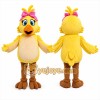Yellow Bird Mascot Costume with Custom Logo Yellow Bird Mascot Costume with Custom Logo