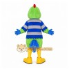 Green Bird Mascot Costume with Custom Logo Green Bird Mascot Costume with Custom Logo