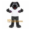 Gray Dog Mascot Costume with Custom Logo Gray Dog Mascot Costume with Custom Logo