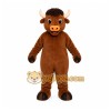 Brown Bull Mascot Costume with Custom Logo Brown Bull Mascot Costume with Custom Logo