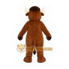 Brown Bull Mascot Costume with Custom Logo Brown Bull Mascot Costume with Custom Logo