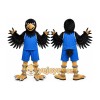 Black Bird Mascot Costume with Custom Logo