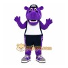 Purple Hippo Mascot Costume with Custom Logo Purple Hippo Mascot Costume with Custom Logo