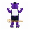 Purple Hippo Mascot Costume with Custom Logo Purple Hippo Mascot Costume with Custom Logo