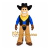 Brown Cowboy Mascot Costume with Custom Logo Brown Cowboy Mascot Costume with Custom Logo