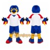Blue Bird Mascot Costume with Custom Logo