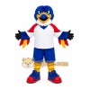 Blue Bird Mascot Costume with Custom Logo