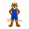 Brown Lion Mascot Costume with Custom Logo Brown Lion Mascot Costume with Custom Logo
