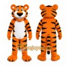 Orange Tiger Mascot Costume with Custom Logo Orange Tiger Mascot Costume with Custom Logo