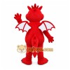 Red Dragon Mascot Costume with Custom Logo Red Dragon Mascot Costume with Custom Logo
