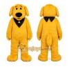 Yellow Dog Mascot Costume with Custom Logo Yellow Dog Mascot Costume with Custom Logo