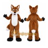 Brown Fox Mascot Costume with Custom Logo Brown Fox Mascot Costume with Custom Logo